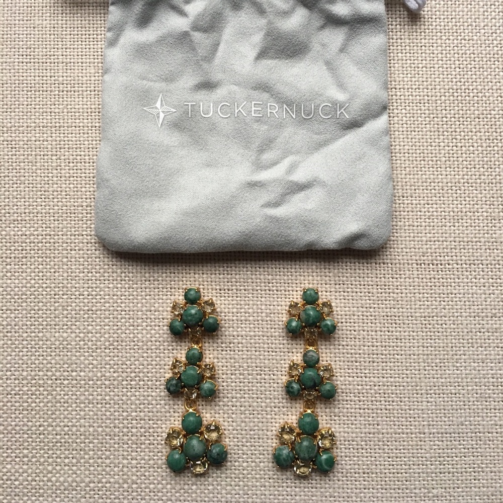Tuckernuck Green Drop Earrings